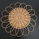 Rattan mirror - 40 cm