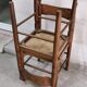 Paire de chaises vintage bois et paille
