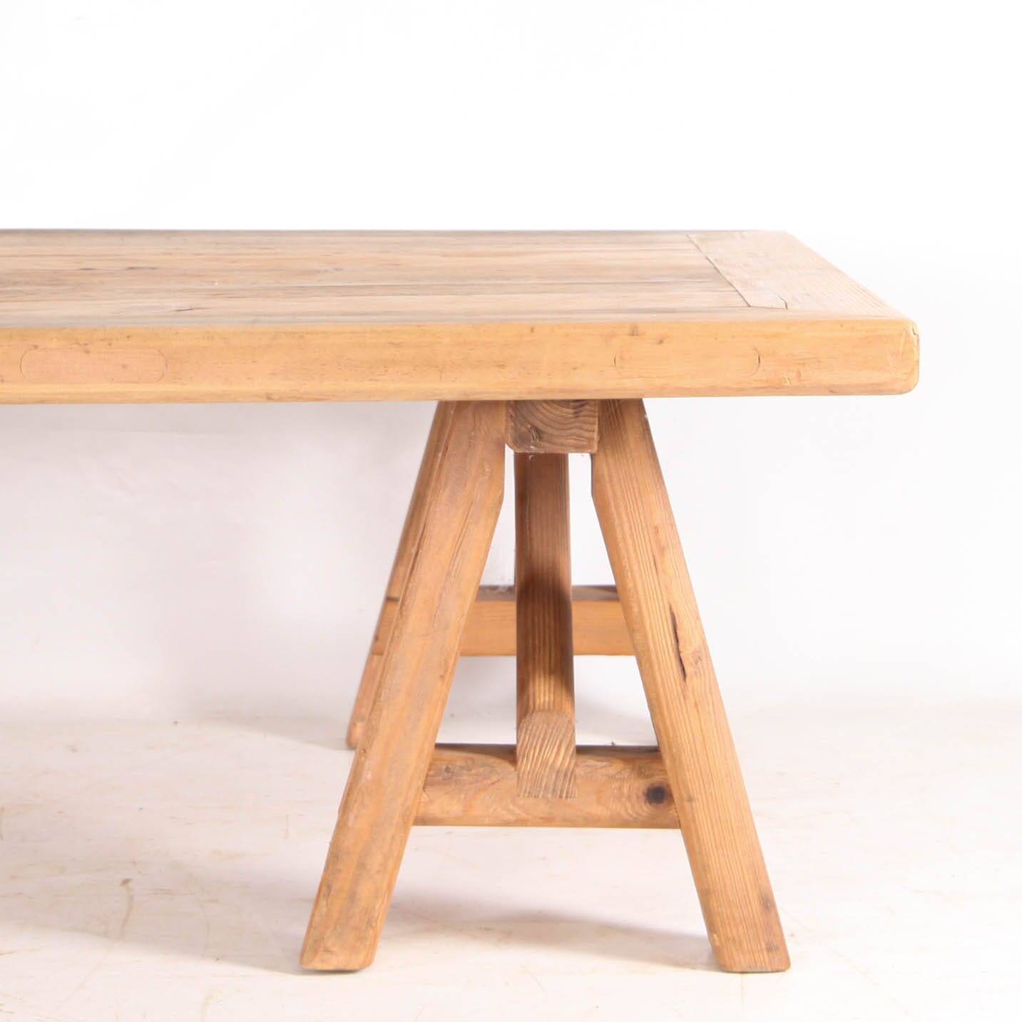 Large wooden coffee table