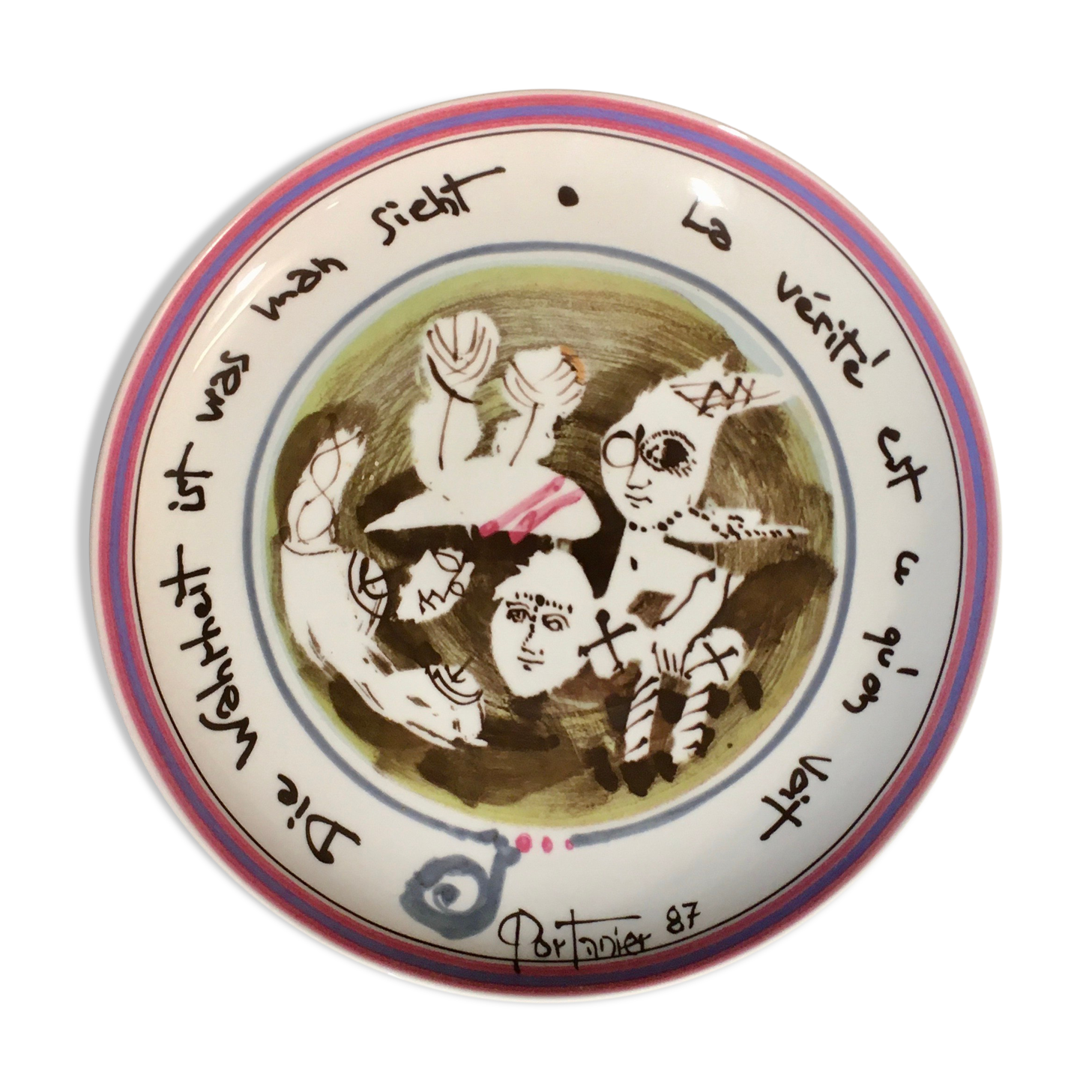 Gilbert Portanier Plate