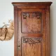 Antique carved wooden bonnetière – Art Deco / Art Nouveau style
