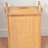 Small rattan chest of drawers