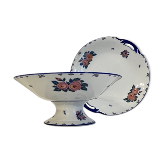 PART DATH and FRUIT CUP Limoges porcelain France