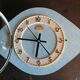 Vintage clock, wall clock "tender green FFR"