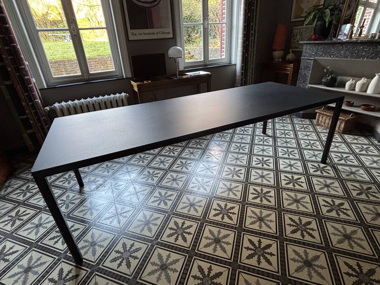 Black table Scandinavian model T12 HAY