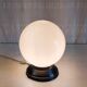 Ceiling light or Art Deco wall sconce with white opaline globe - early 20th century