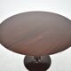 Table à manger ronde en hêtre des années 1960, Tchécoslovaquie
