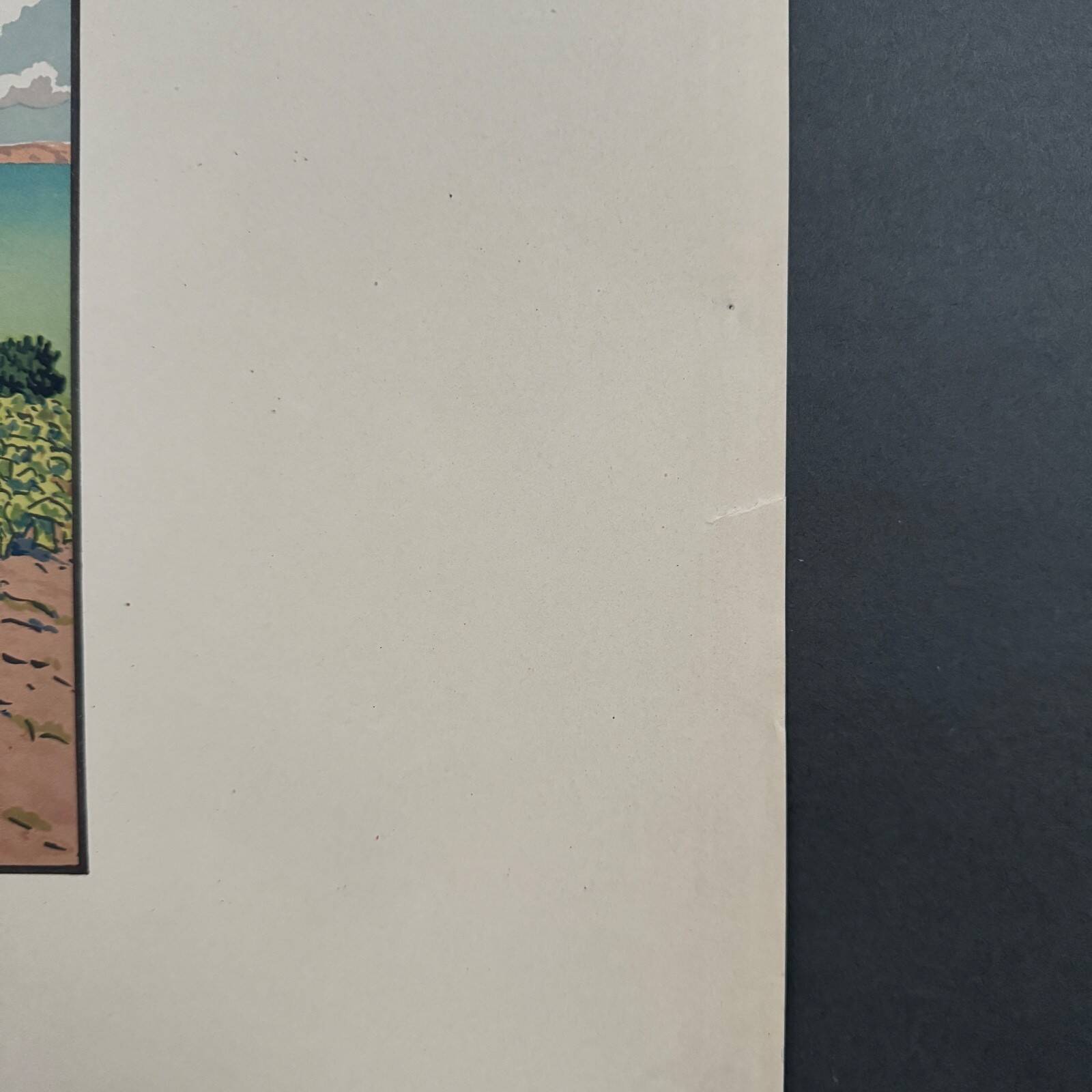 Lithograph by Henri Rivière Douarnenez seen from the Ris