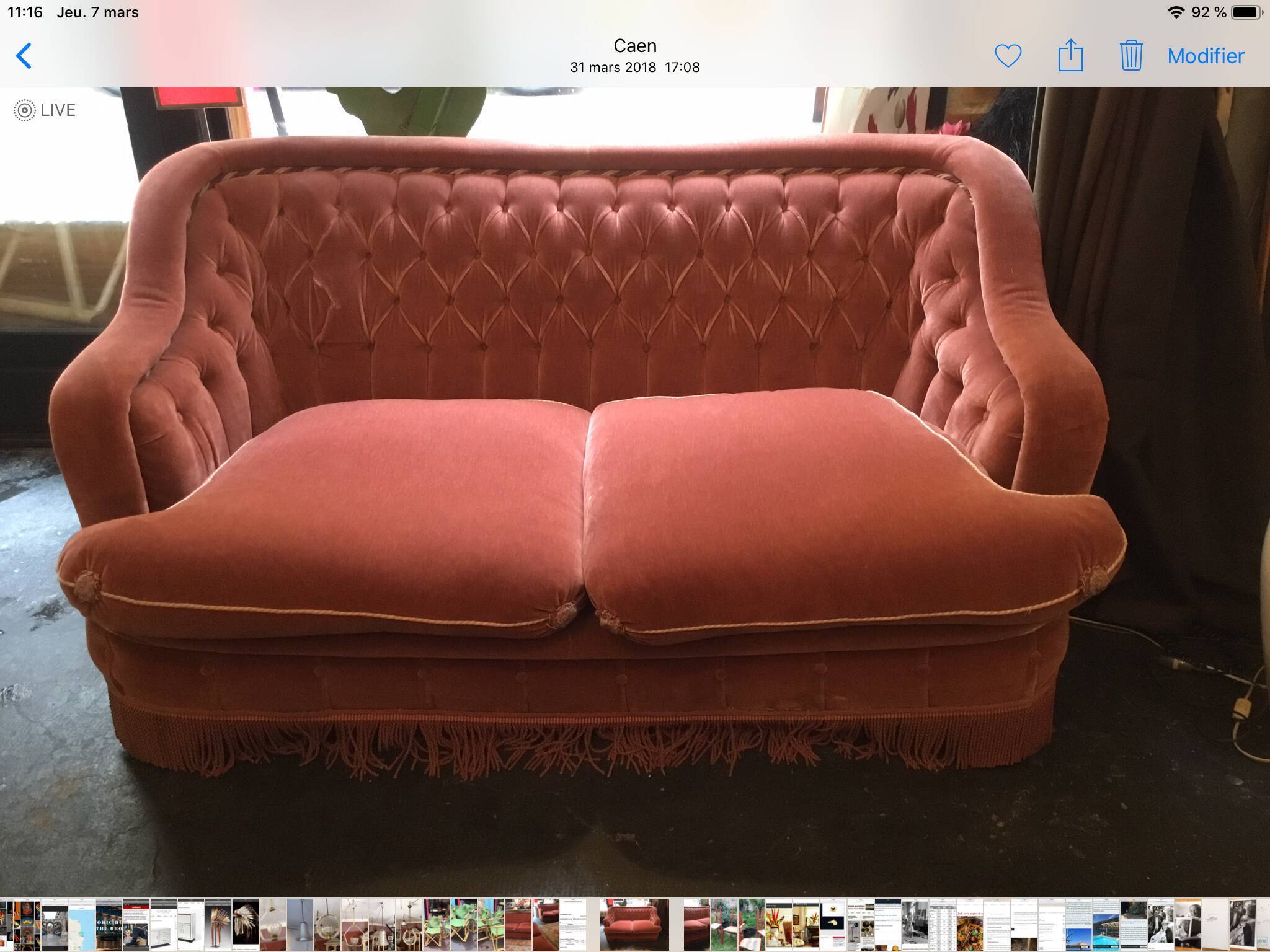 Pair of Napoleon III sofa