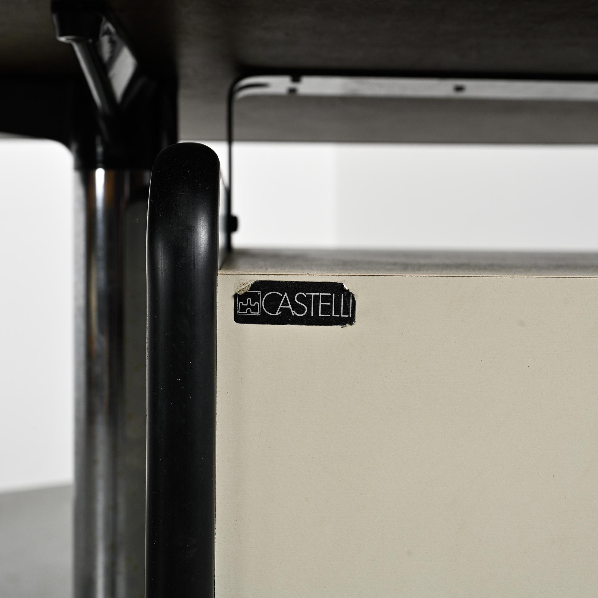 Desk by Giancarlo Piretti for Castelli, Italy, circa 1970.