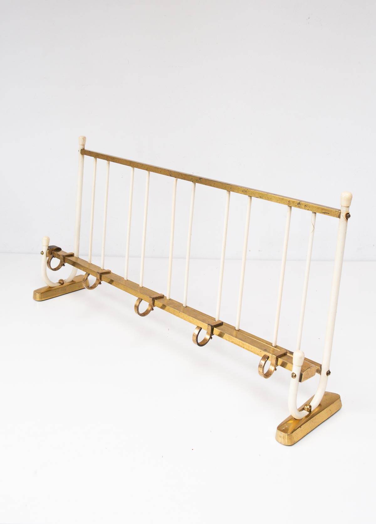Vintage German coat rack brass circa 1950