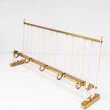 Vintage German coat rack brass circa 1950