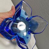 Lotus Glass bowl in mouth-blown glass from Swedish Orrefors 1988.