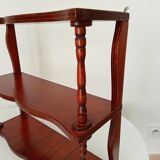 Vintage turned wood wall shelf