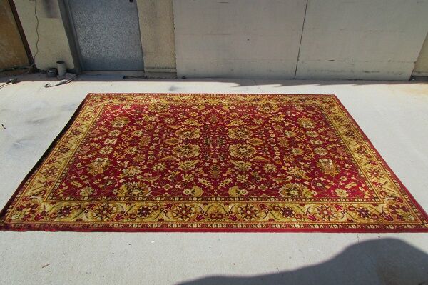 Red and gold carpet, Persian Tabriz, 200 x 285 cm