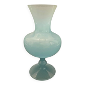 Small blue opaline vase