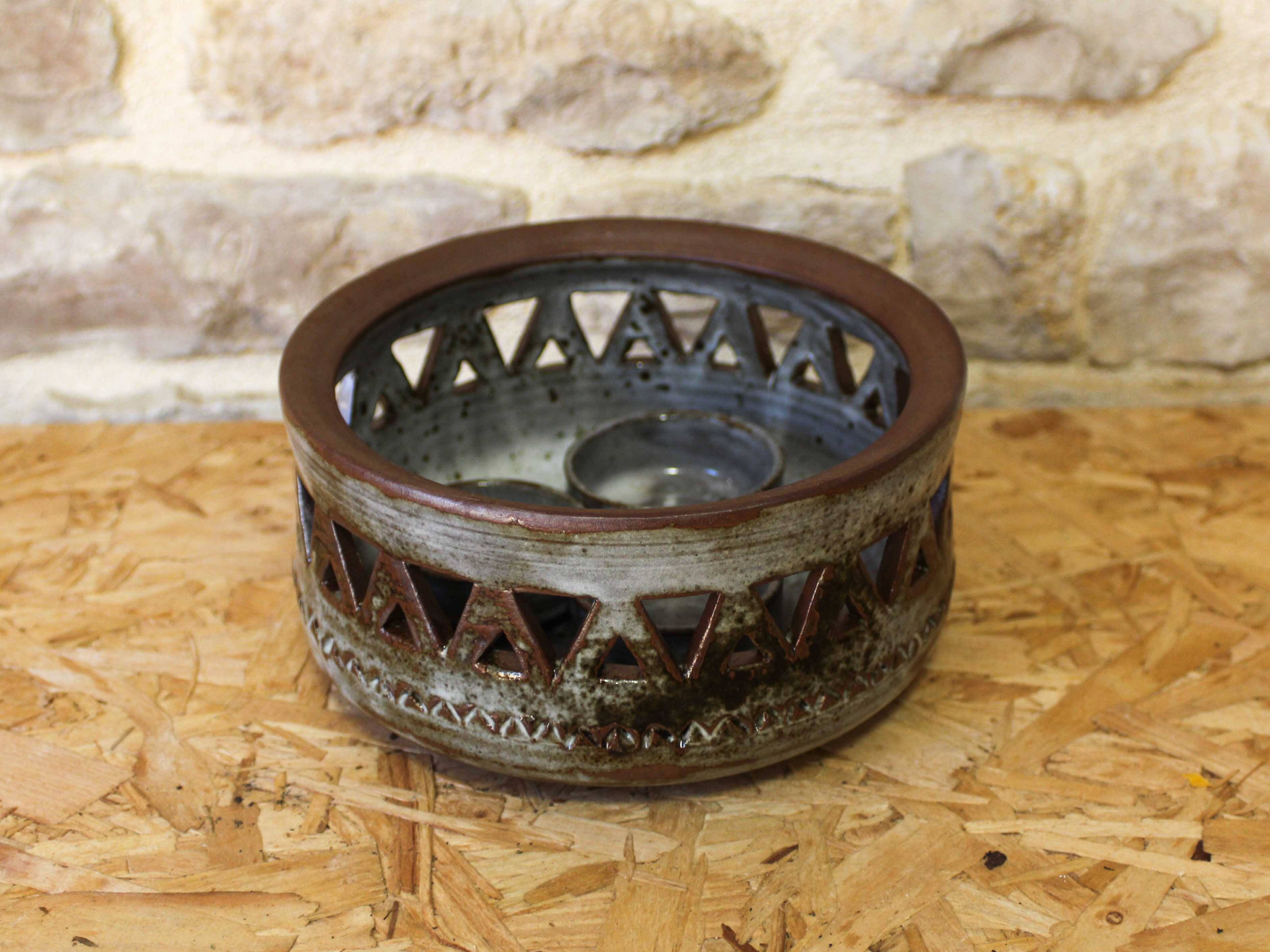 Stoneware lantern - Chantal and Thierry Robert