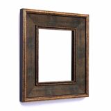 Mirror in gold frame.
