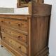 Commode coiffeuse 1900 en chêne et marbre