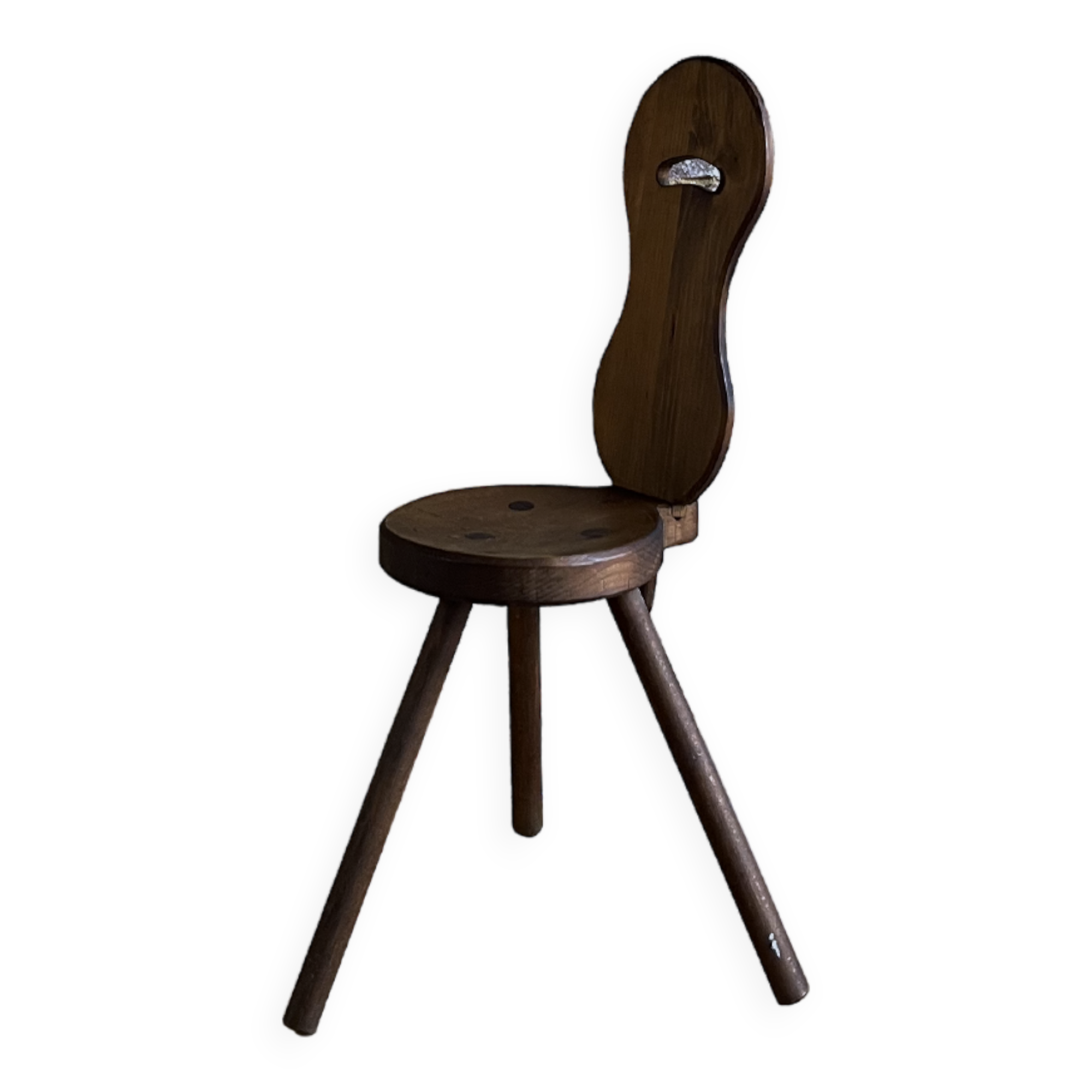 Tripod brutalist chair