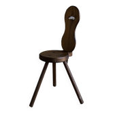 Chaise brutaliste tripode