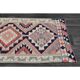 1970s Vintage Turkish Oushak Handmade Wool Cotton Orange Runner Rug 89x319