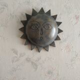 Vintage ceramic sun signed