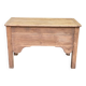 Renovated vintage baker's dough trough in solid oak from the 19th century.
