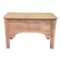 Renovated vintage baker's dough trough in solid oak from the 19th century.