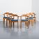 Set of six armchairs Vamdrup Stolefabrik, Denmark, circa 1970.