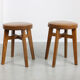 Mid-century brown leatherette stools