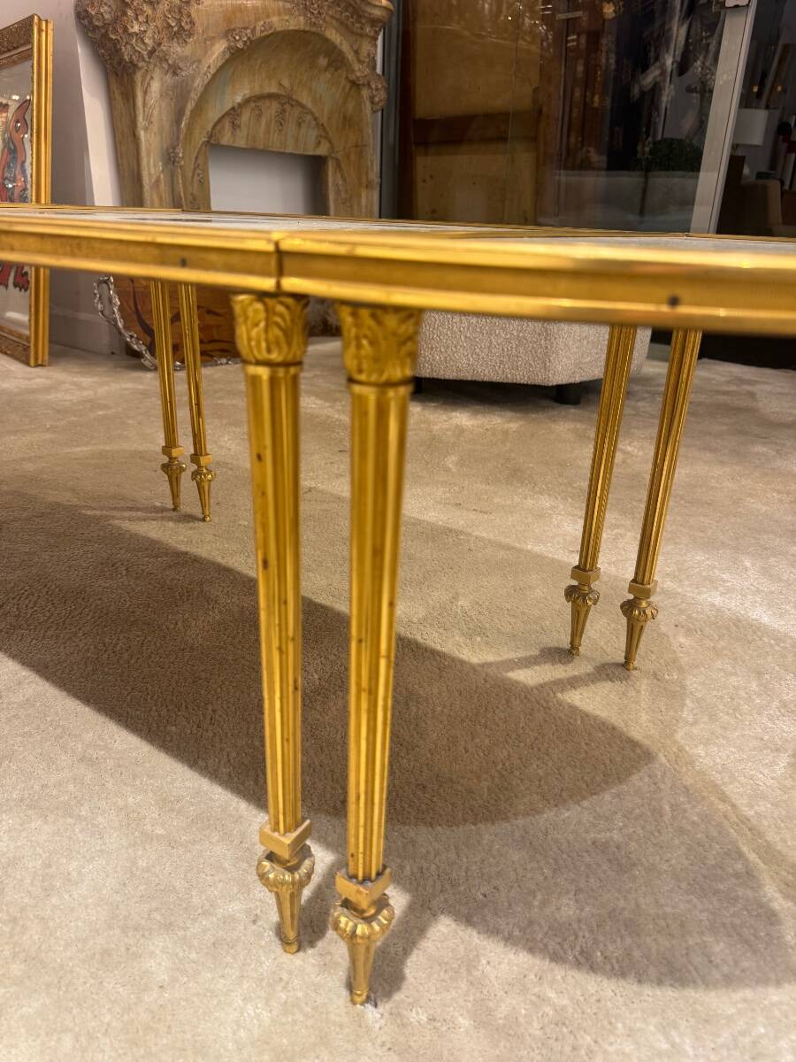 Bronze coffee table by Maison Bagues circa 1950