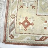 Tan Oversize Turkish Tribal Wool Rug sku 2294.
