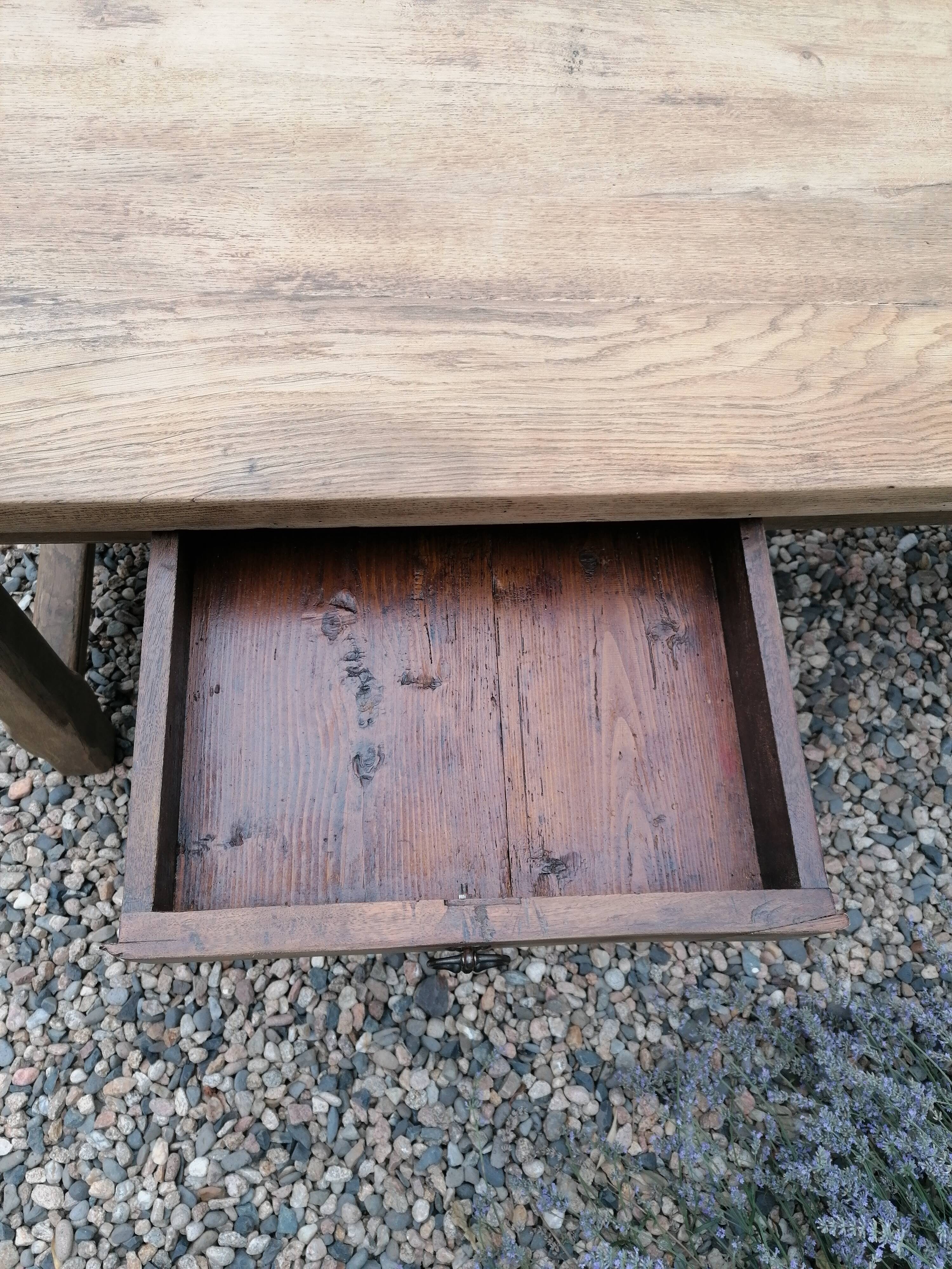 Farm table in oak