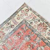 Red & Orange Floral Pattern Persian Rug, 119x200Cm