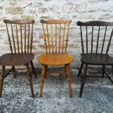Mismatched bistro chairs