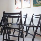 5 x chaises pliantes vintage