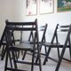 5 x chaises pliantes vintage
