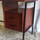Modernist metal and wood desk by Seducta – 50s/60s