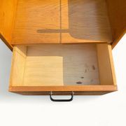 Bureau moderniste – Azzano Frères – dlg Jacques Hitier – Chêne, verre et fe