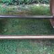 Art deco table from the 1930s in raw cherry wood