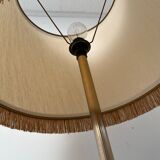 Vintage gilded brass tripod floor lamp