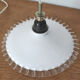 Transparent collared opaline lamp