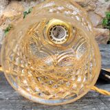 Moulded glass globe walking lamp