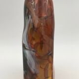 Daniel baroy blown glass vase, signed