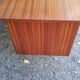 Scandinavian style mahogany 60s desk 7 drawers
