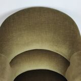 Pair of velvet toad armchairs