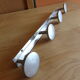 Wall-mounted coat rack 4 aluminum patères