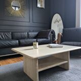 Vintage coffee table in travertine