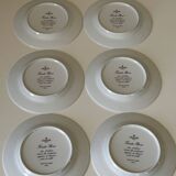 6 Christofle dessert plates, vintage Parma model